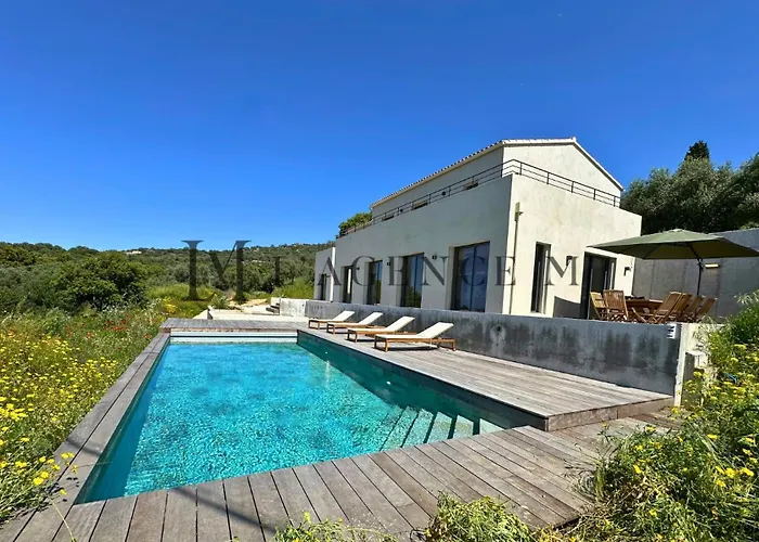 Villa Giuliana D'architecte Avec Piscine Et Vue Aregno